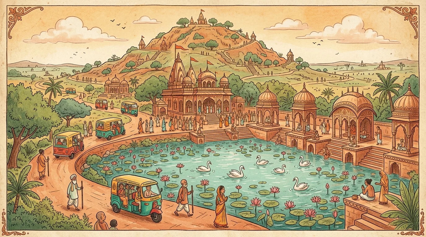 Govardhan Hill and Radha Kund