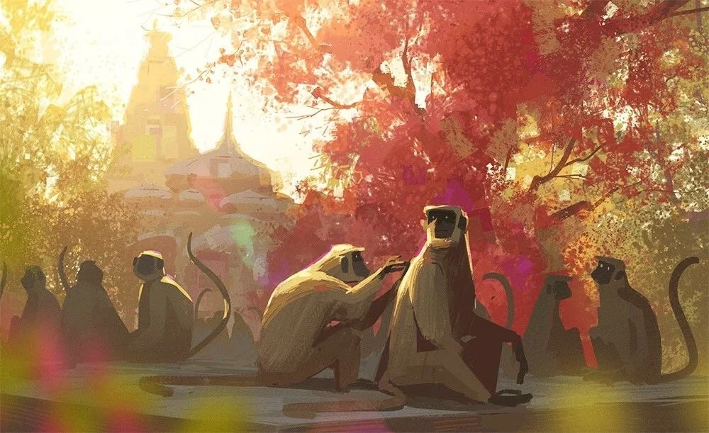Vrindavan Temple Monkey Security Precautions